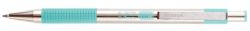 ZEBRA  Kuličkové pero F 301, modrá, 0,24 mm, green tělo z nerezové oceli, ZEBRA 90704