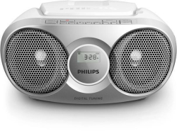 Rádio AZ215, stříbrná, s CD přehrávačem, PHILIPS AZ215S/12