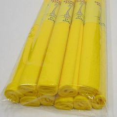 Krepový papír - role / 50 x 200 cm / žlutá