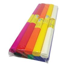 Stepa  Krepový papír - sada 10 ks / barevný mix