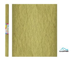 Luma  Krepový papír - zlatá 50 x 200 cm