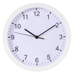 Nástěnné hodiny Hama Elba bílé / tichý chod / průměr 25 cm