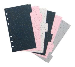 Filofax  Rozřazovač Filofax Confetti osobní / 6 záložek