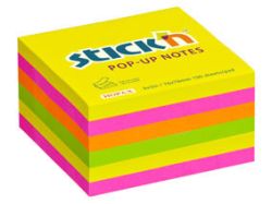 Stick´n  Samolepicí bločky Stick´n by Hopax Z - 76 x 76 mm / 6 x 100 lístků / neonové barvy