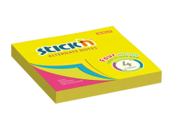 Stick´n  Samolepicí bločky Stick´n by Hopax Alternate - 76 x 76 mm / neonové barvy