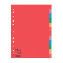 ESSELTE  Rozdružovač A4 kartonový Esselte - barevný / 12 listů