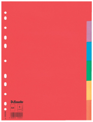 Rozdružovač A4 kartonový Esselte - barevný / 6 listů