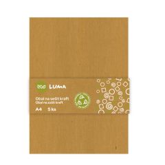 Obaly na sešity ECO LUMA - A4 / kraft / 5 ks