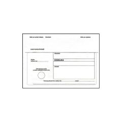 Obálky B6 s dodejkou, vytrhovací okénko - bílá / 1000 ks