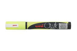 Popisovač křídový UNI Chalk Marker PWE-5M / fluo žlutá