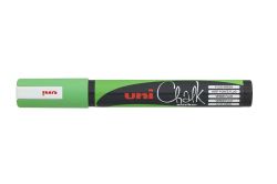 Popisovač křídový UNI Chalk Marker PWE-5M / fluo zelená