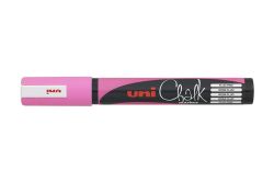 Popisovač křídový UNI Chalk Marker PWE-5M / fluo růžová