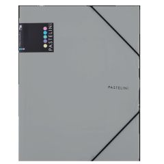 Spisové desky A4 s gumou PASTELINi - šedá