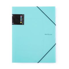 Pastelini  Spisové desky A4 s gumou PASTELINi - zelená
