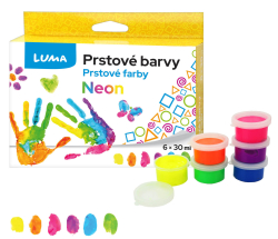 Prstové barvy LUMA Neon - 6 barev