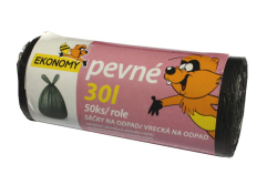Pytle do koše Vipor Ekonomy - 50x60cm / 30l / 6my / 50ks / černá