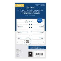 Filofax  Náhradní vložka do diářů Filofax - kalendář osobní týdenní / 2 strany