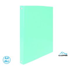 Desky kroužkové A4 LUMA / 4-kroužek / pastelově zelená