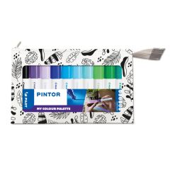 Popisovač Pilot Pintor MY PALETTE / sada 10 ks / studené odstíny