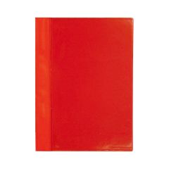 Rychlovazač A4 plastový s kapsou - červená