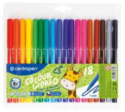 Popisovače Centropen 7550/18 - sada 18 ks