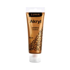 Luma  Akrylová barva LUMA - METAL / 75 ml / měděná