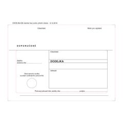 Obálky B6 s dodejkou samopropisovací - bílá / 1000 ks