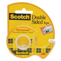 3M SCOTCH  Lepicí páska oboustranná Scotch s odvíječem - 12 mm x 6,3 m