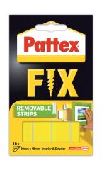 Pattex  Montážní oboustranné proužky Pattex Super Fix - 4 x 2 cm / 10 ks