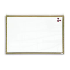 Tabule bílá magnetická v dřevěném rámu - 60 x 90 cm