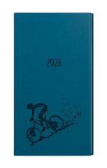 Diář VIVELLA s ražbou - týdenní kapesní / petrolejová / kolo