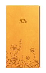 Diář VIVELLA s ražbou - týdenní kapesní / okrová / louka