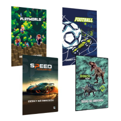 Desky na písmena ABC / A4 / mix pro kluky