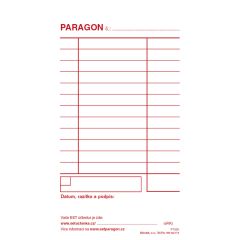 Paragon blok Baloušek 80 x 150 mm / nečíslovaný / 50 listů / NCR / PT005