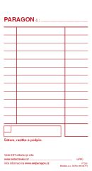 Paragon blok Baloušek 80 x 150 mm / nečíslovaný / 50 listů / NCR / PT005