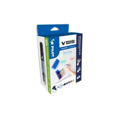 Popisovač Pilot V-Board Master - sada / 5 ks + držák + houba