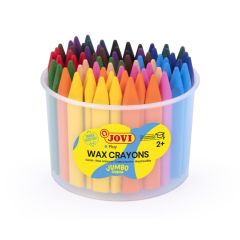 Voskové pastelky JOVI trojhranné - 72 ks / v kelímku