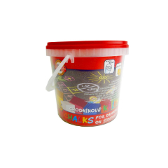 Křídy na chodník - 16 ks / kyblík