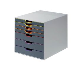 Zásuvkový box VARICOLOR® - 7 zásuvek / šedá