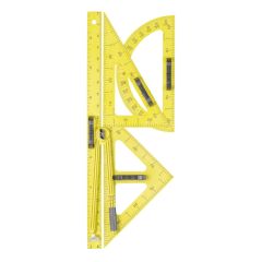 Potřeby na školní tabuli WISSNER - sada 5 ks / žlutá