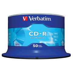 Verbatim CD-R 700 MB - 52x / bez krabiček Spindle / 50 ks