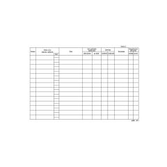 MSK 7400311 kniha jízd firemní vozidlo 20 listů A5