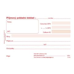 Baloušek  Příjmový pokladní doklad Baloušek A6 / nečíslovaný / 50 listů / ET020