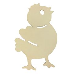 Velikonoční dřevěný výřez - kuřátko 15 x 22 cm