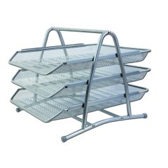 Kovový trojbox CONCORDE - stříbrný