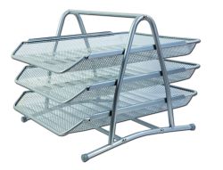 Kovový trojbox CONCORDE - stříbrný