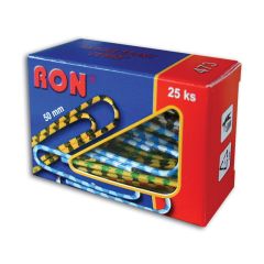 Aktové spony RON - 50 mm / 25 ks zebra