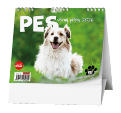 Kalendář stolní MINI Pes, věrný přítel / BSL7