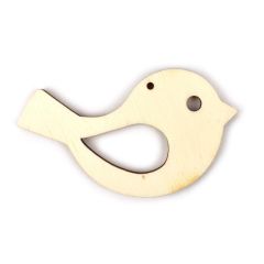 Velikonoční dřevěný výřez - ptáček 7 x 4 cm