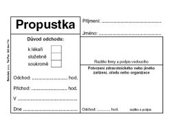 Propustka Baloušek A7 / 50 listů / ET077